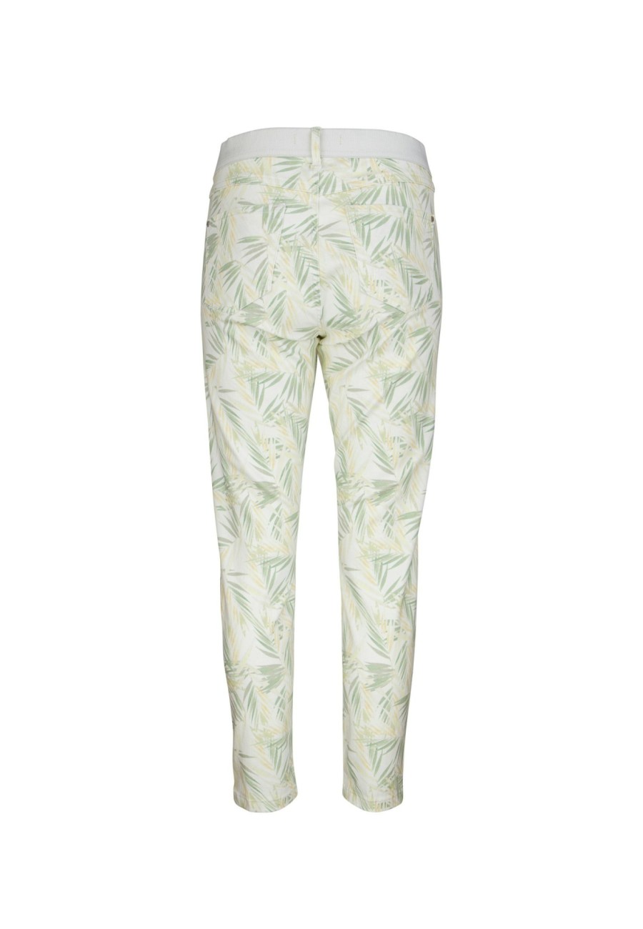 Angels Jeans Jeans Osfa Crop Mit Palmen-Print | One Size